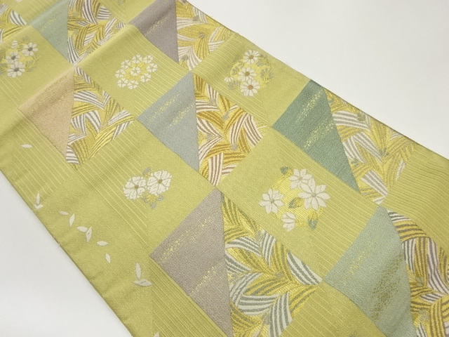 JAPANESE FUKURO OBI / WOVEN SHIKISHI PATTERN